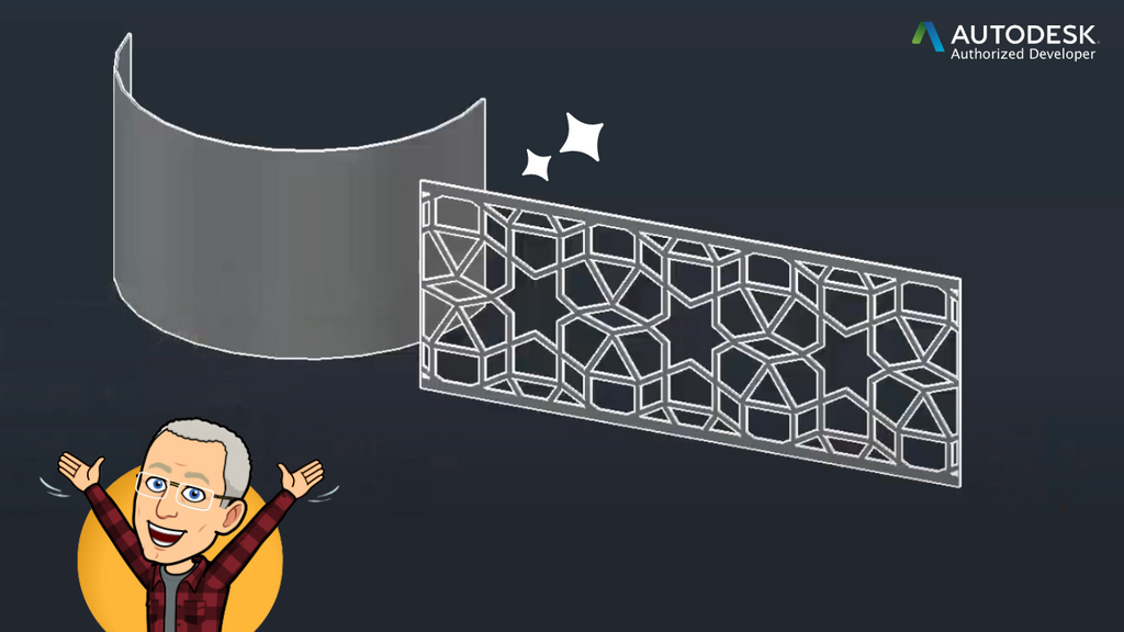 How to wrap a panel around a cylinder using AutoCAD and Analyzer CAD