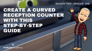 This easy-to-follow tutorial will show you how to draw a curved reception counter in AutoCAD