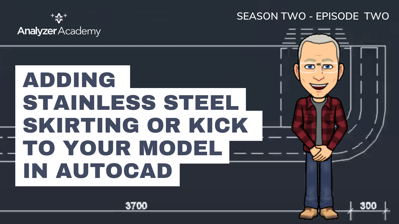 Adding Stainless Steel Skirting or Kick to your Model in AutoCAD